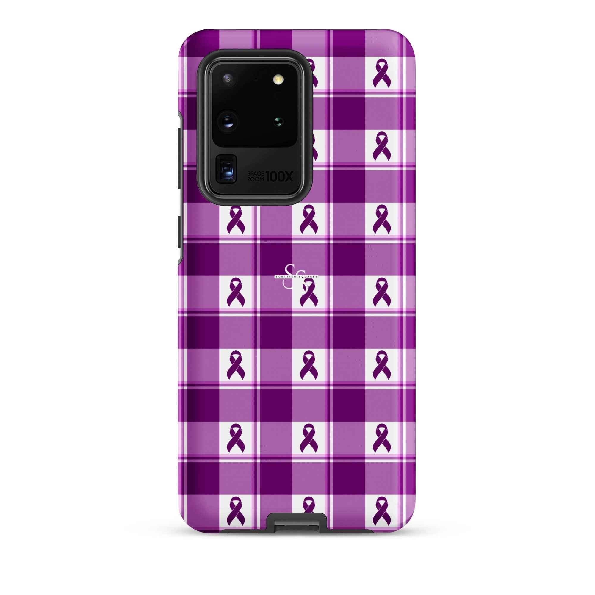 Tough Case for Samsung Pancreatic Cancer Awareness Plaid Samsung Galaxy S20 Ultra - Scottish Squares