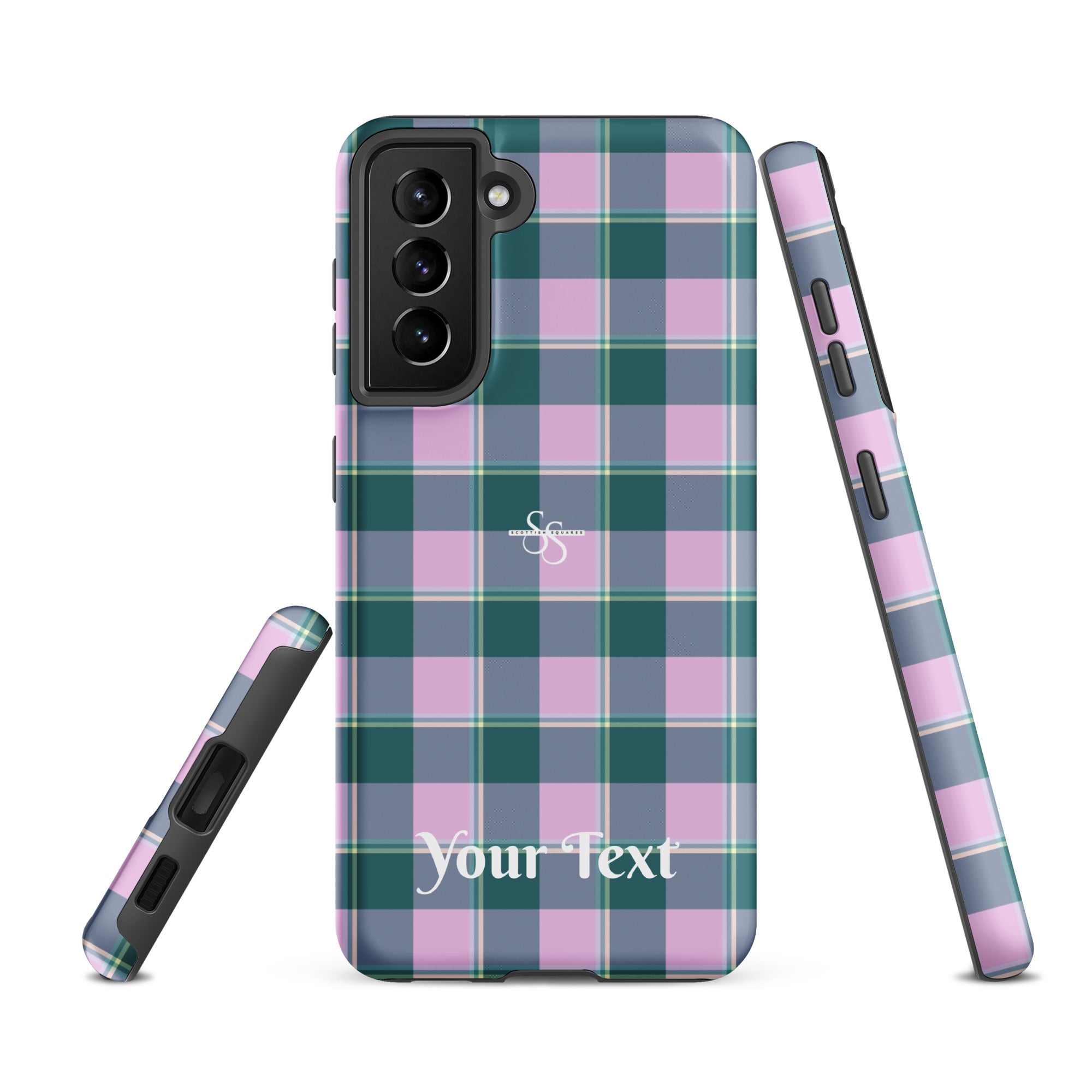 Personalized Ming and Melanie Plaid Samsung Tough Case - Scottish Squares