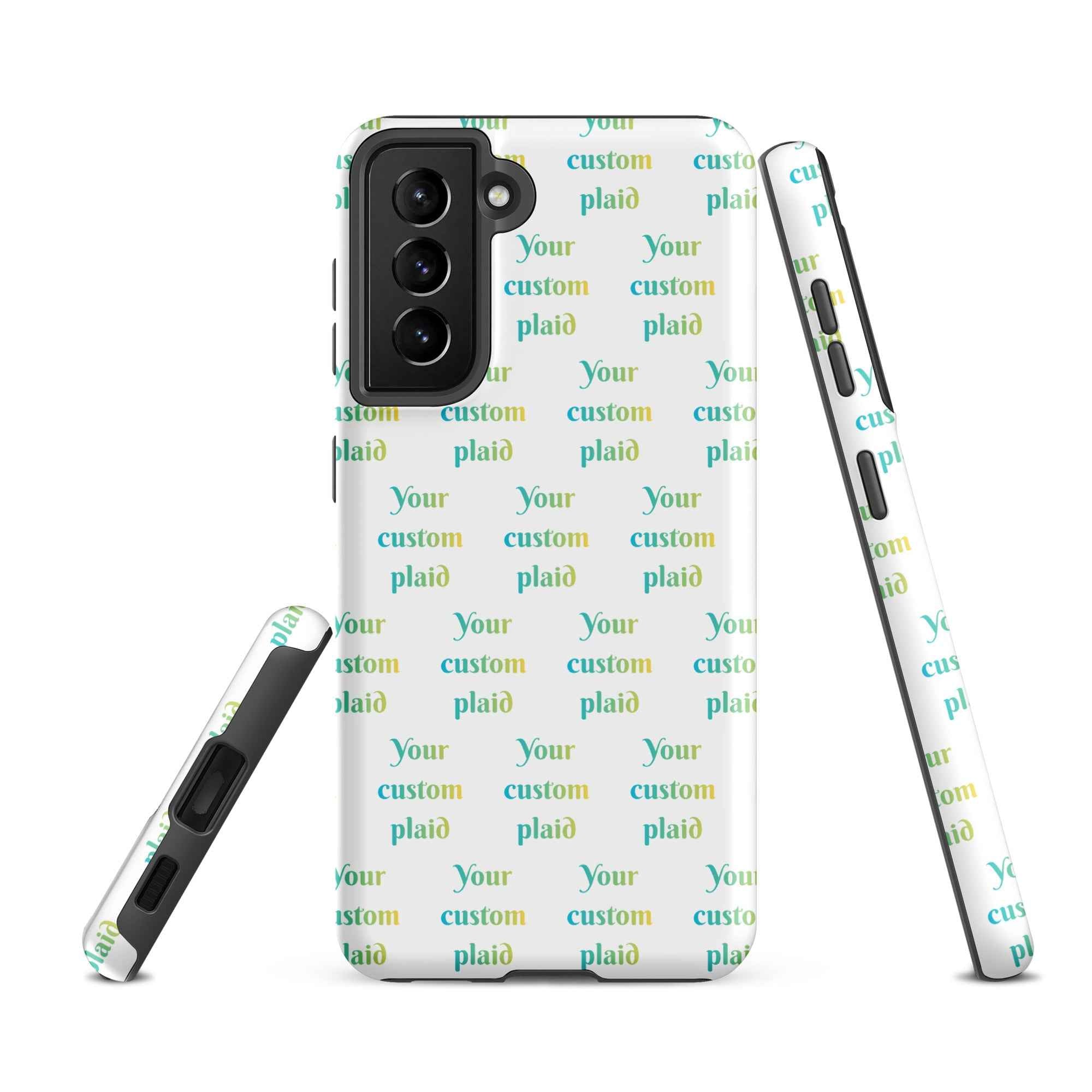 Tough Case for Samsung Your Own Birthday Plaid Samsung Galaxy S21 FE - Scottish Squares