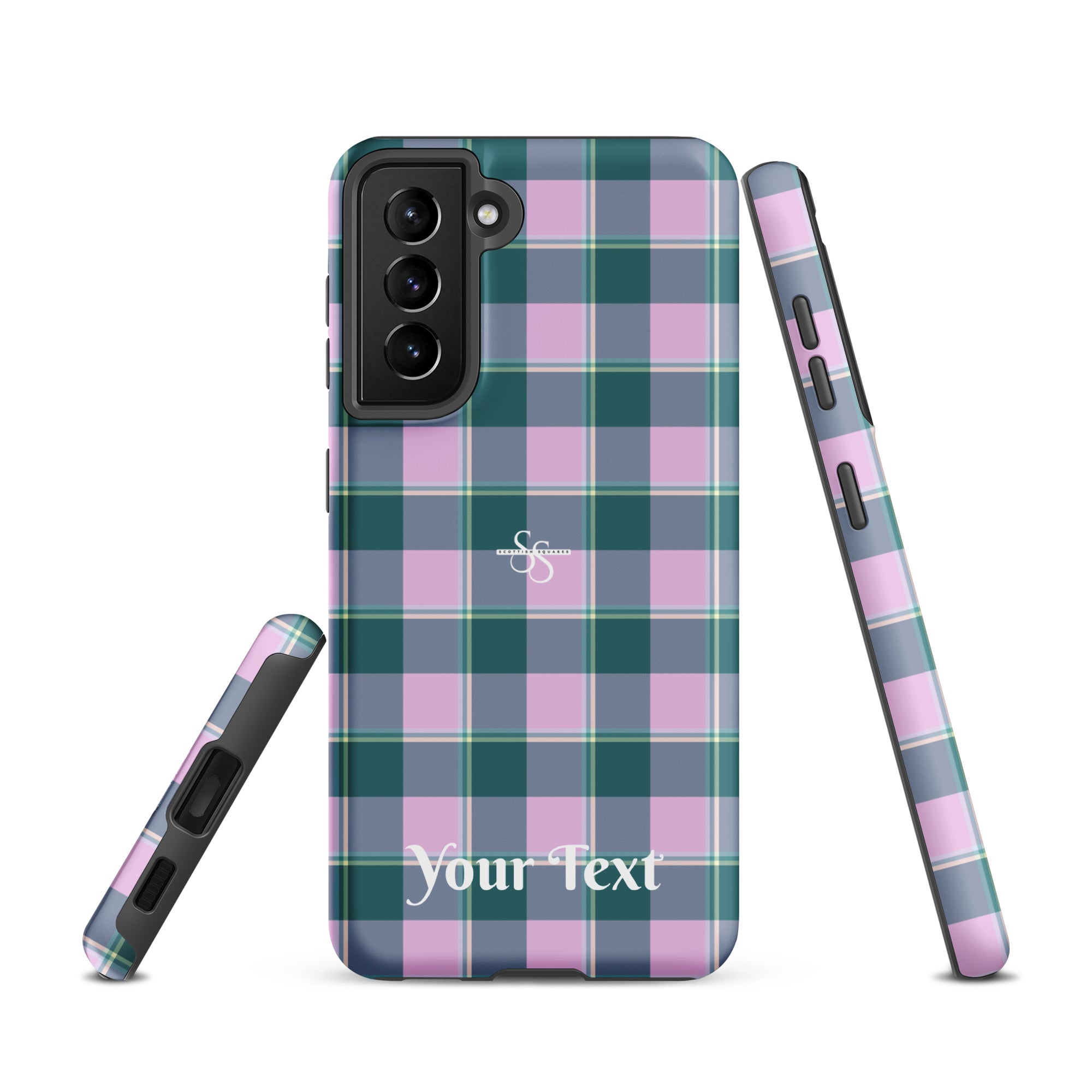 Personalized Ming and Melanie Plaid Samsung Tough Case - Scottish Squares
