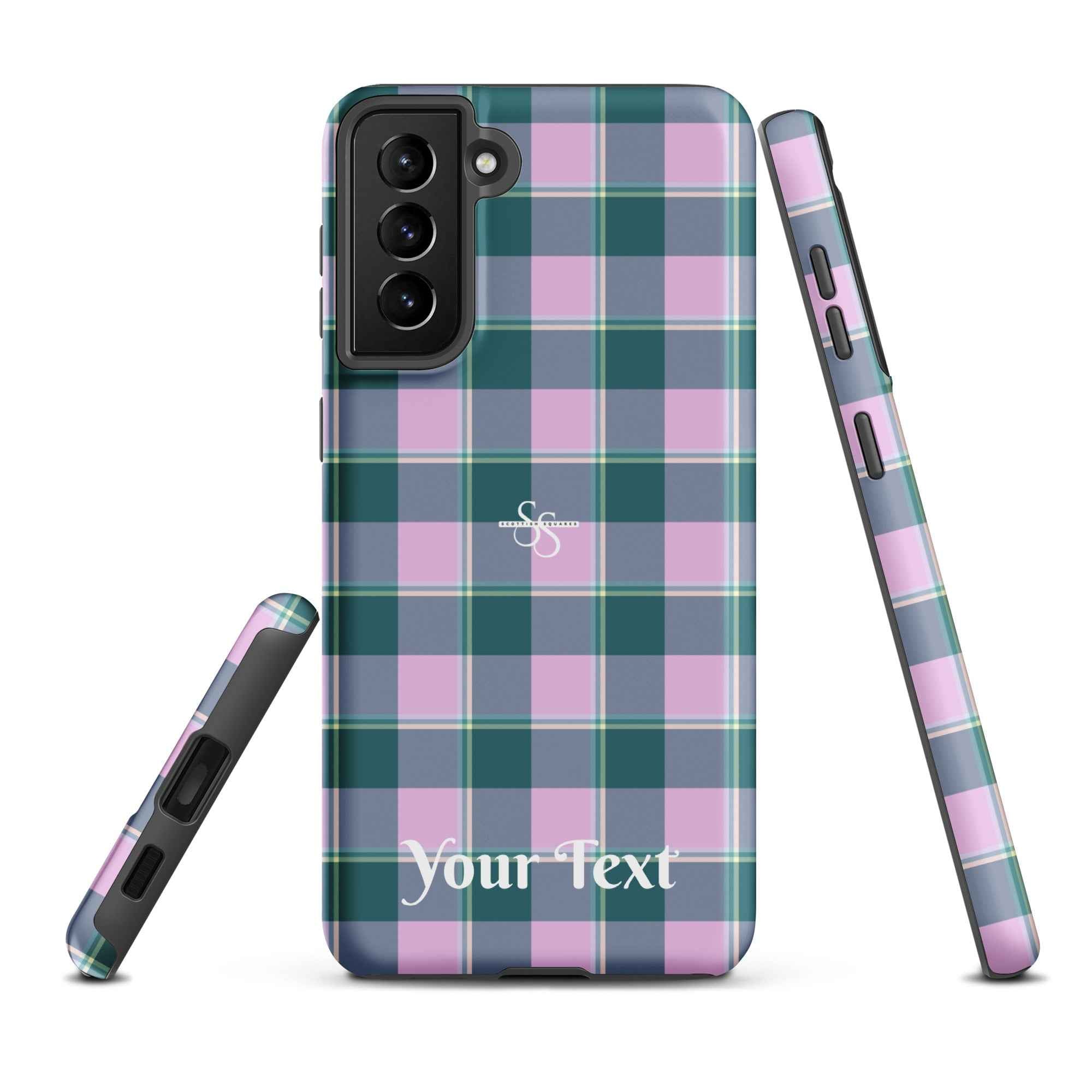 Personalized Ming and Melanie Plaid Samsung Tough Case - Scottish Squares