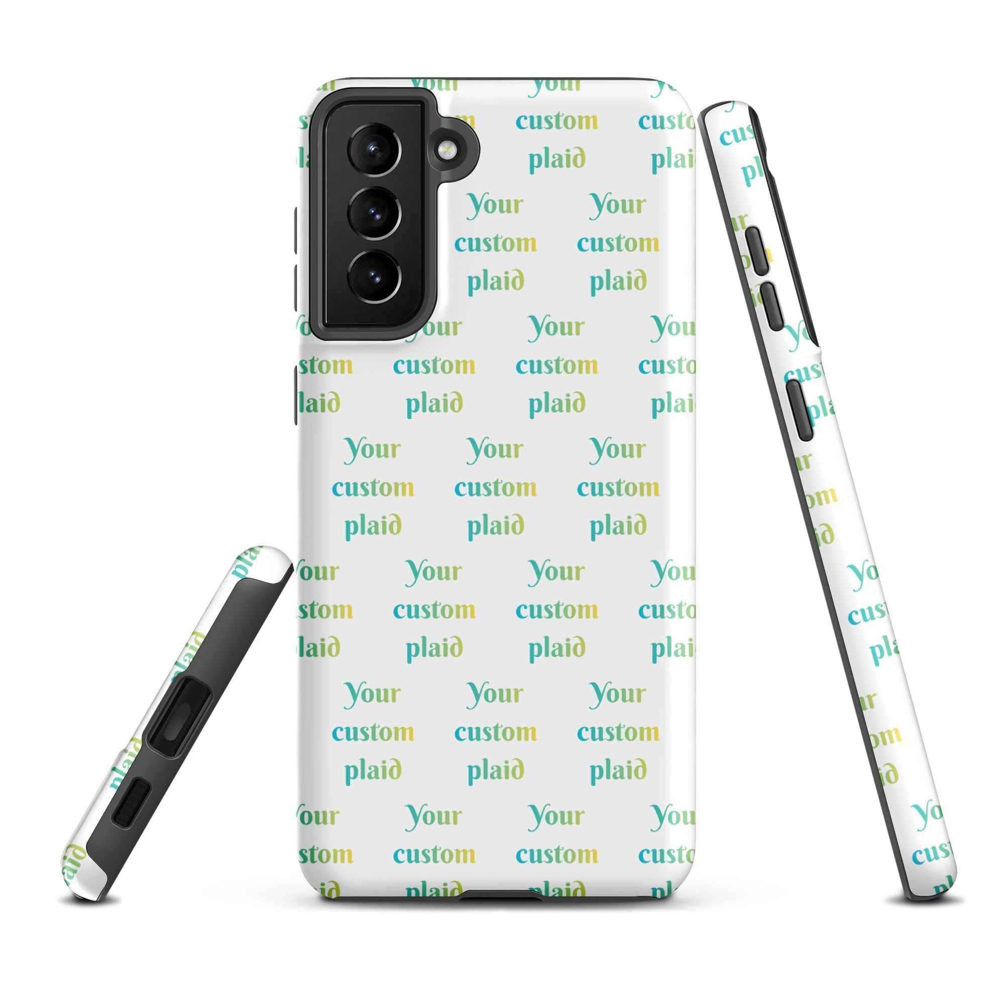 Tough Case for Samsung Your Own Birthday Plaid Samsung Galaxy S21 Plus - Scottish Squares