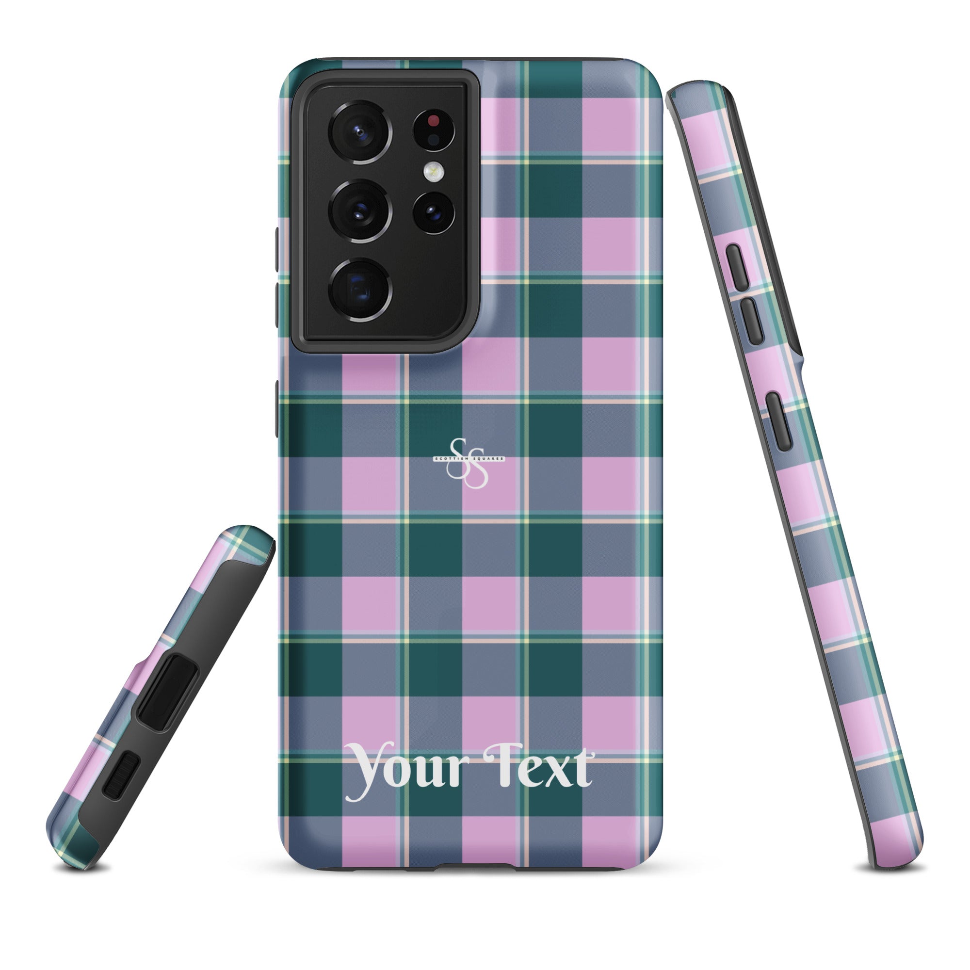 Personalized Ming and Melanie Plaid Samsung Tough Case - Scottish Squares