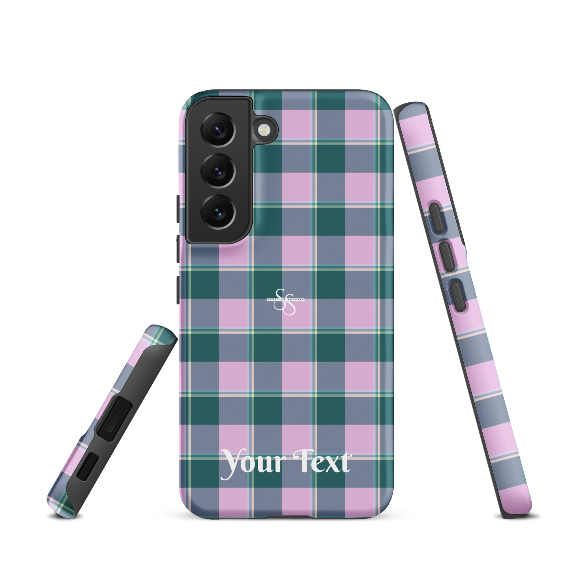Personalized Ming and Melanie Plaid Samsung Tough Case - Scottish Squares