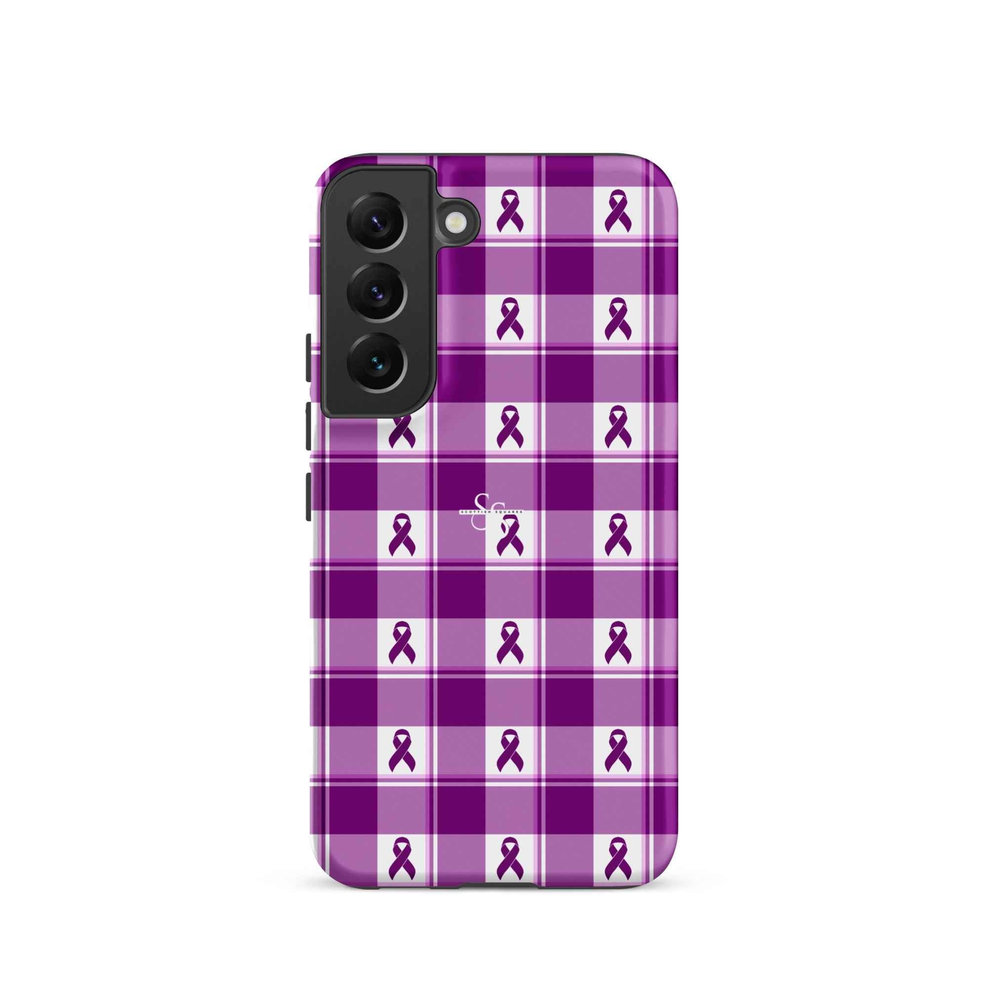 Tough Case for Samsung Pancreatic Cancer Awareness Plaid Samsung Galaxy S22 - Scottish Squares