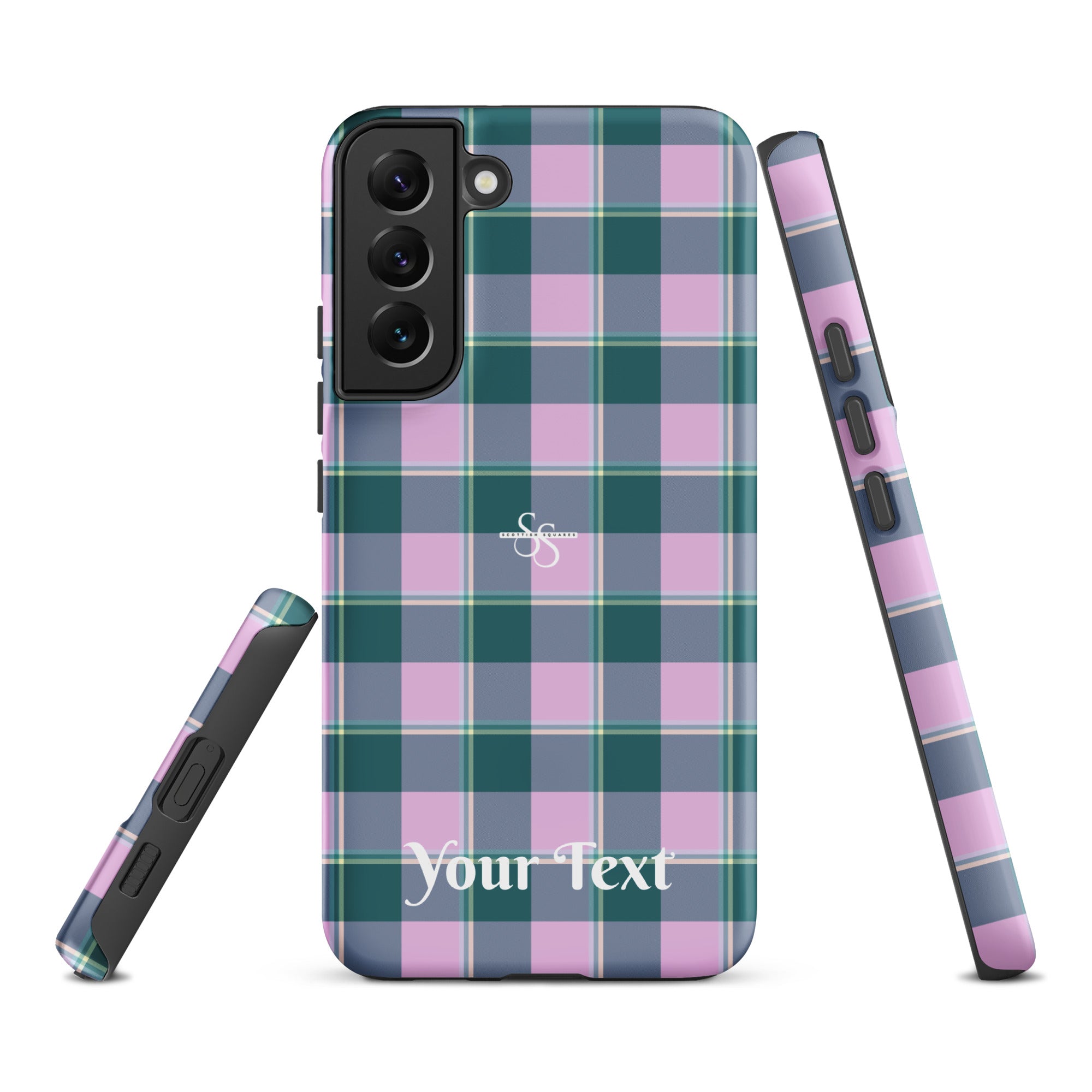 Personalized Ming and Melanie Plaid Samsung Tough Case - Scottish Squares