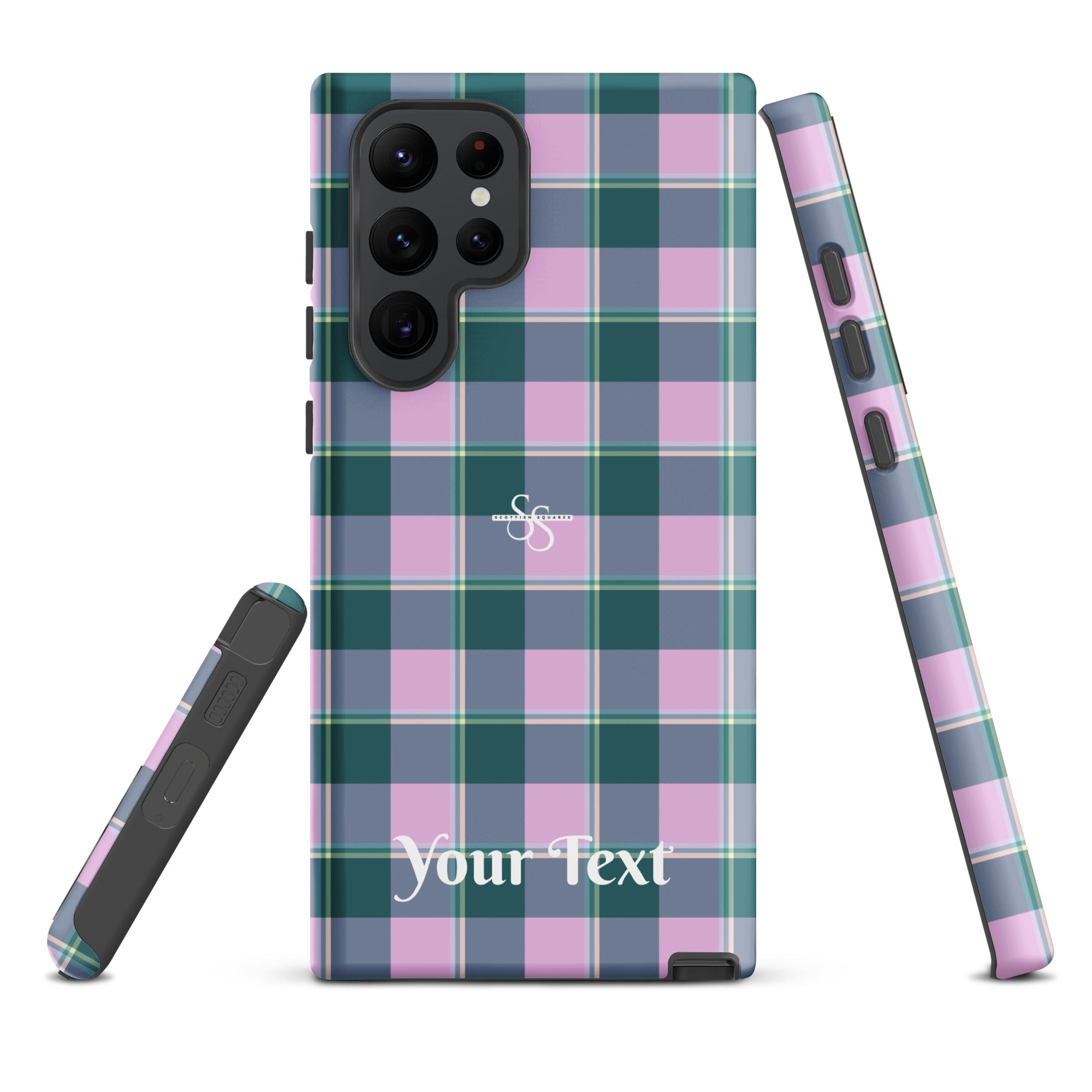 Personalized Ming and Melanie Plaid Samsung Tough Case - Scottish Squares