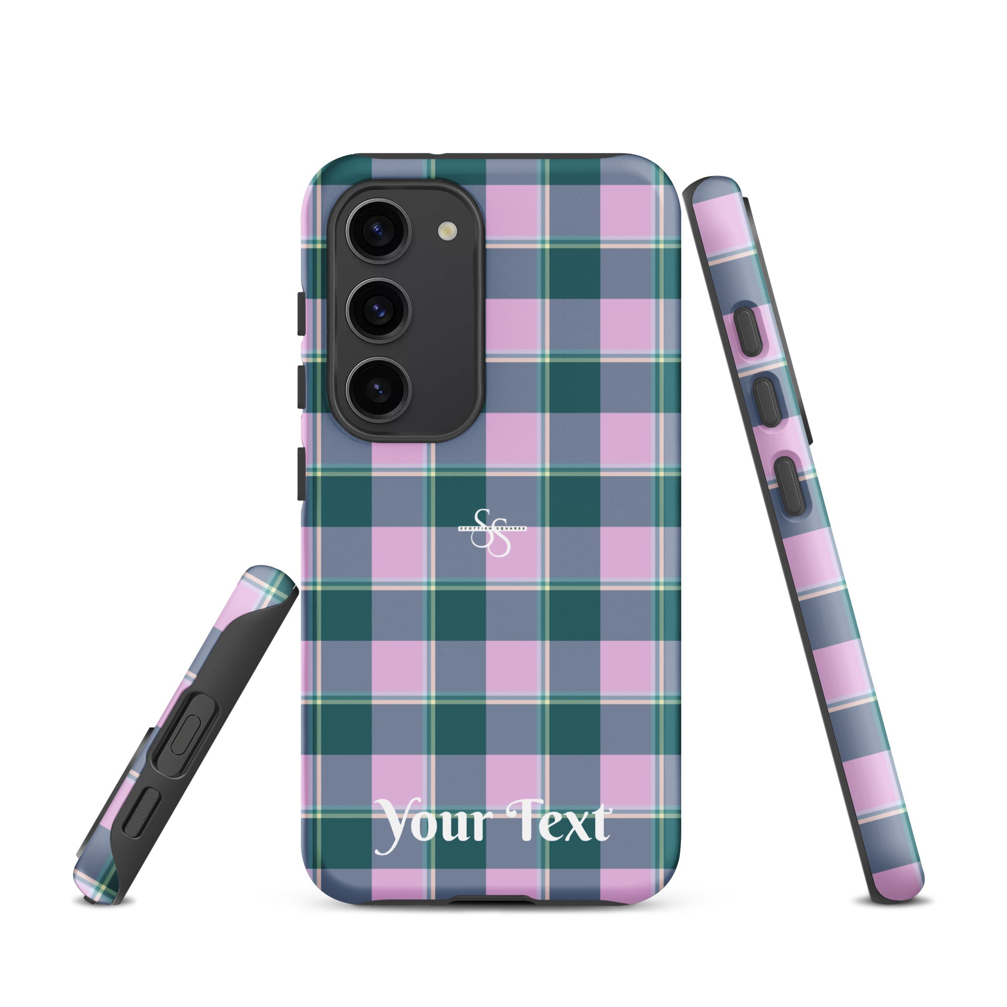 Personalized Ming and Melanie Plaid Samsung Tough Case - Scottish Squares