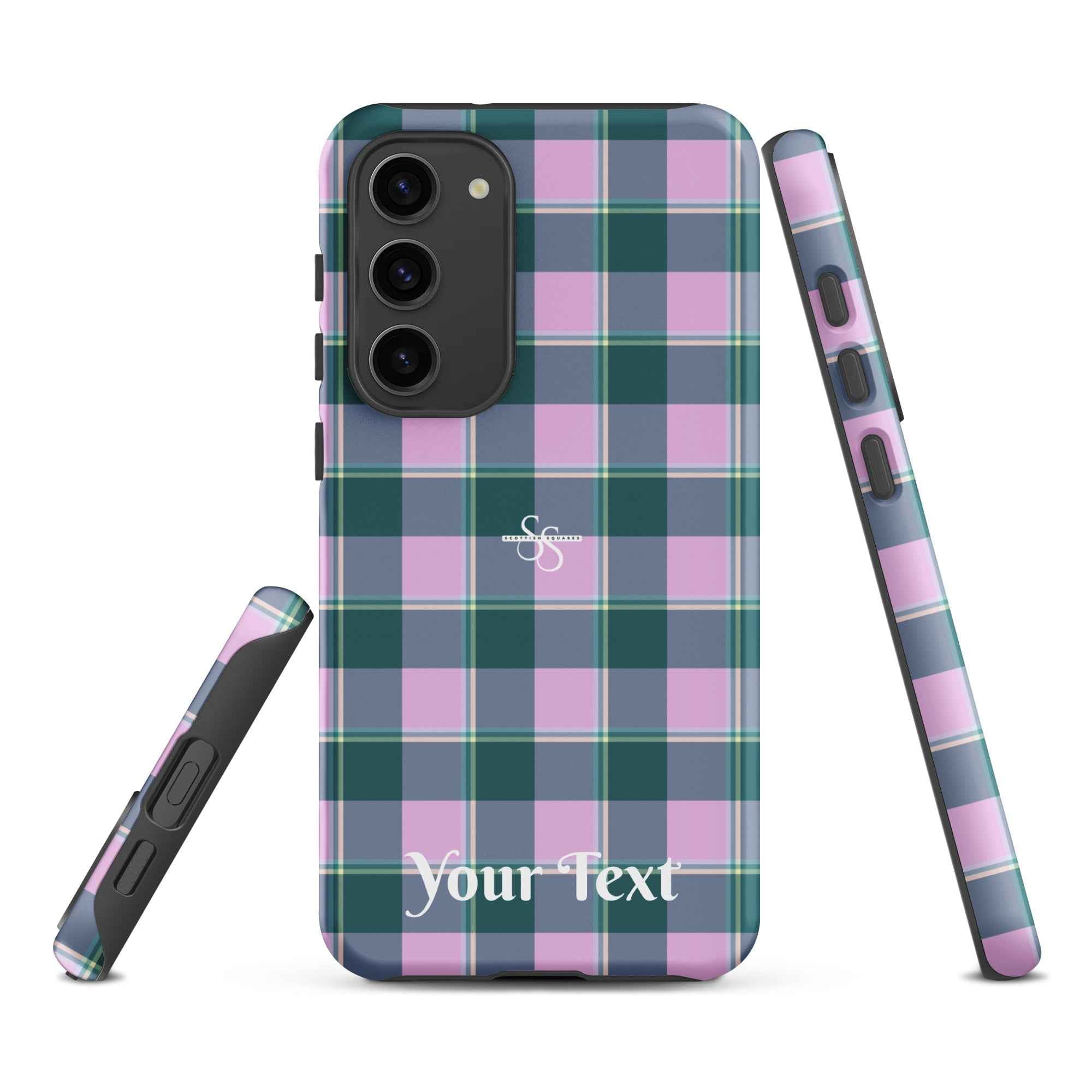 Personalized Ming and Melanie Plaid Samsung Tough Case - Scottish Squares