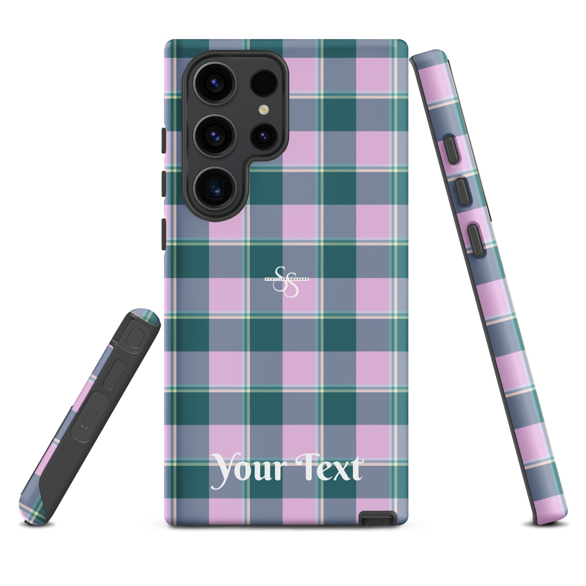 Personalized Ming and Melanie Plaid Samsung Tough Case - Scottish Squares
