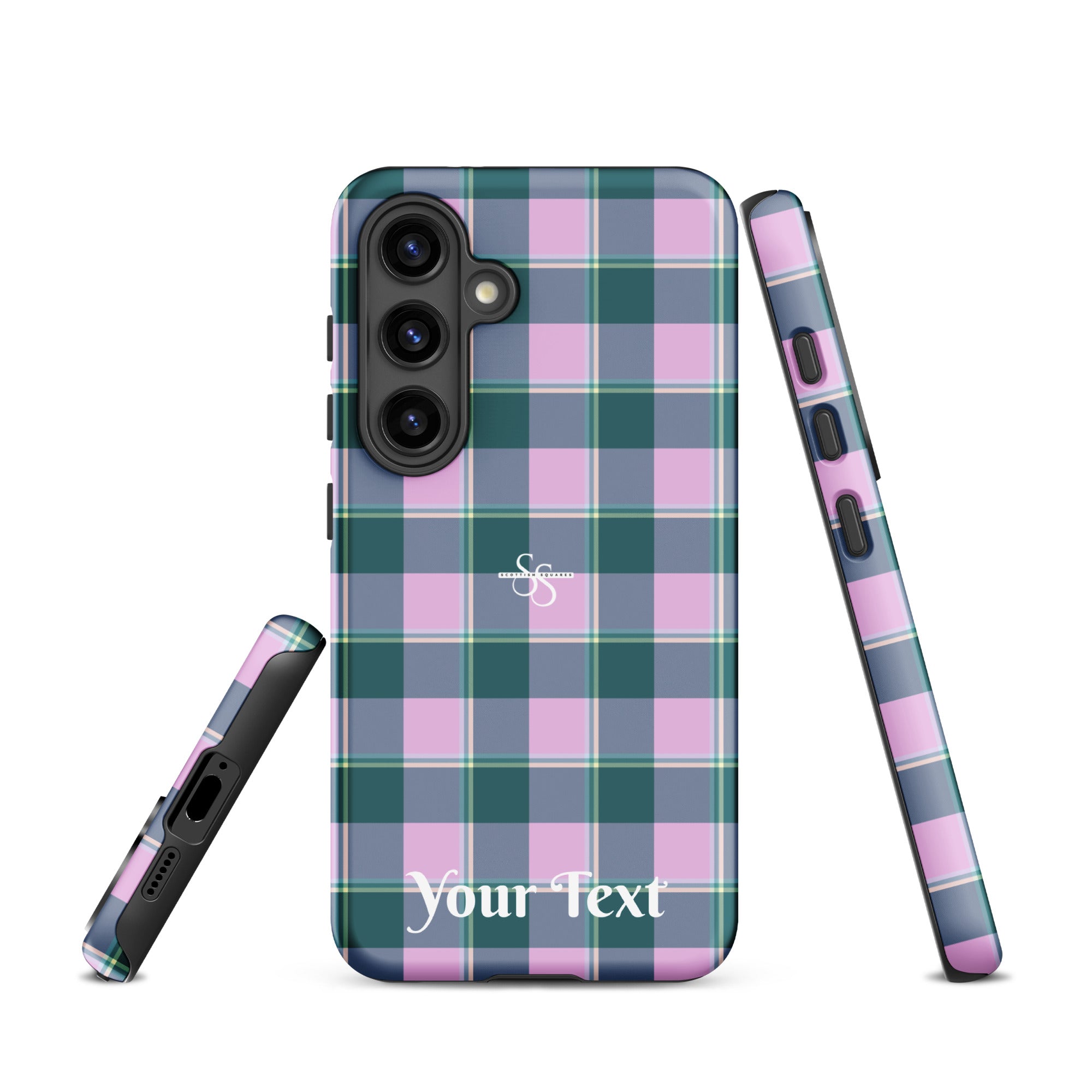 Personalized Ming and Melanie Plaid Samsung Tough Case - Scottish Squares