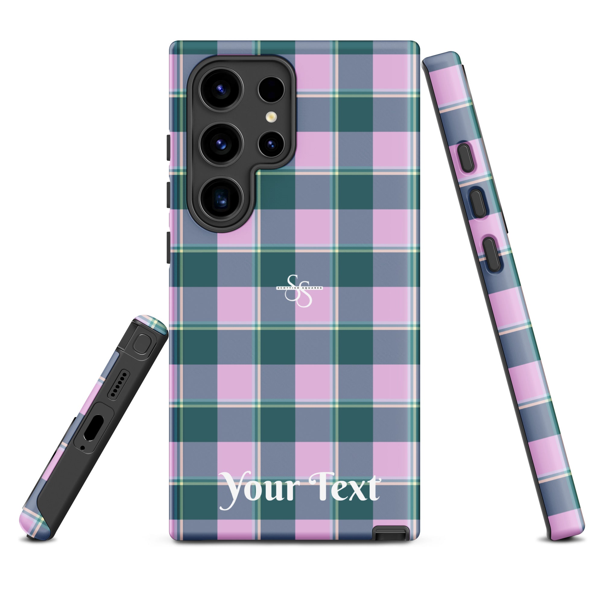 Personalized Ming and Melanie Plaid Samsung Tough Case - Scottish Squares