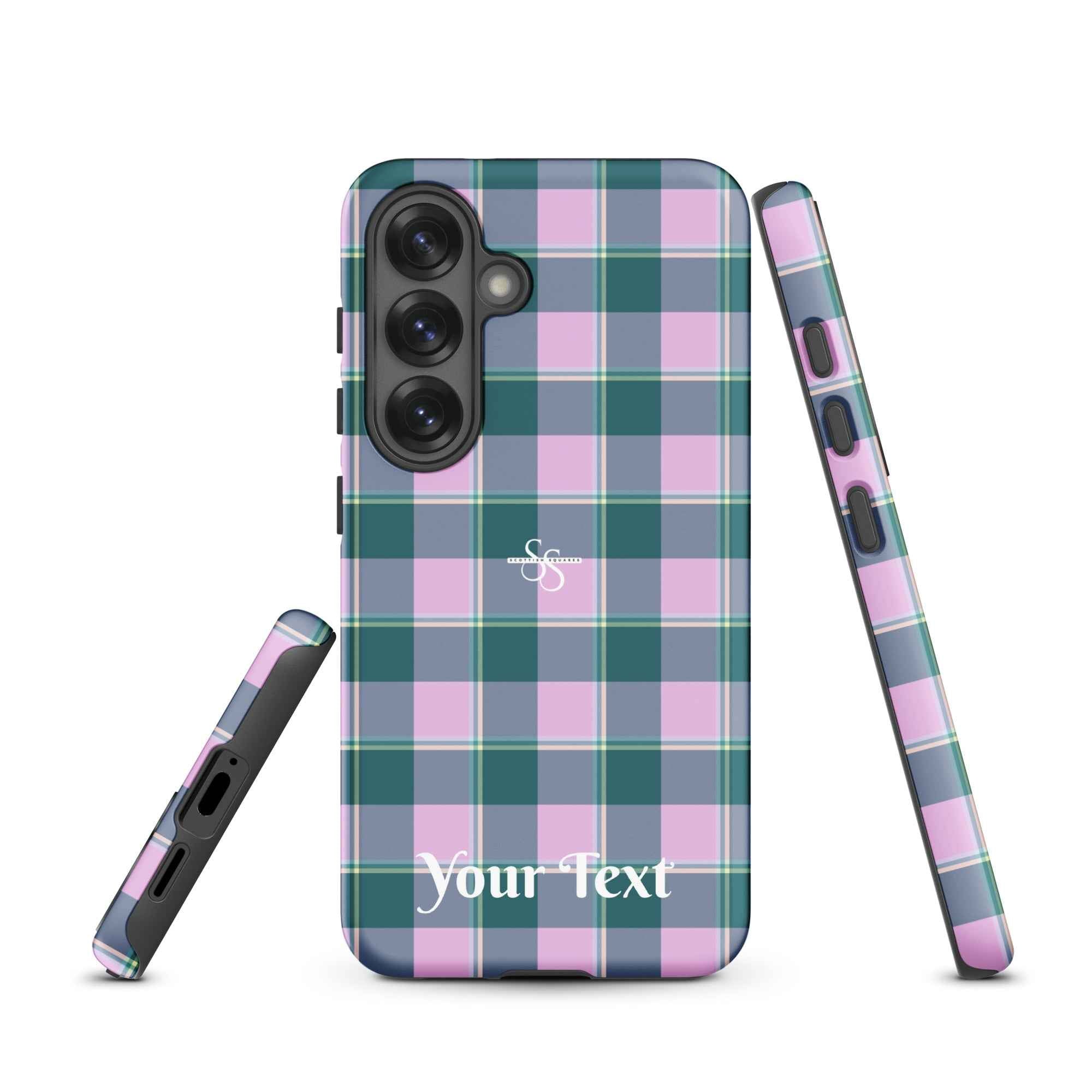 Personalized Ming and Melanie Plaid Samsung Tough Case - Scottish Squares