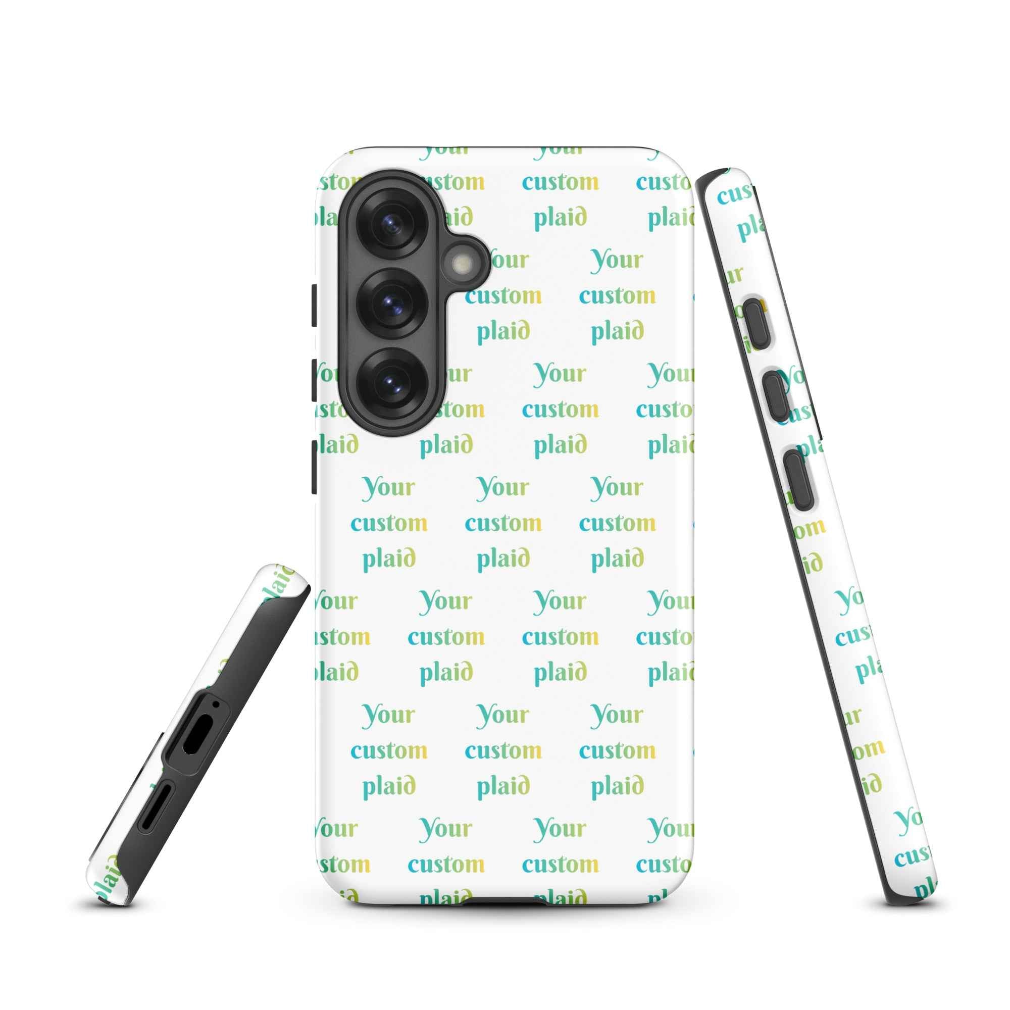 Tough Case for Samsung Your Own Birthday Plaid Samsung Galaxy S25 - Scottish Squares