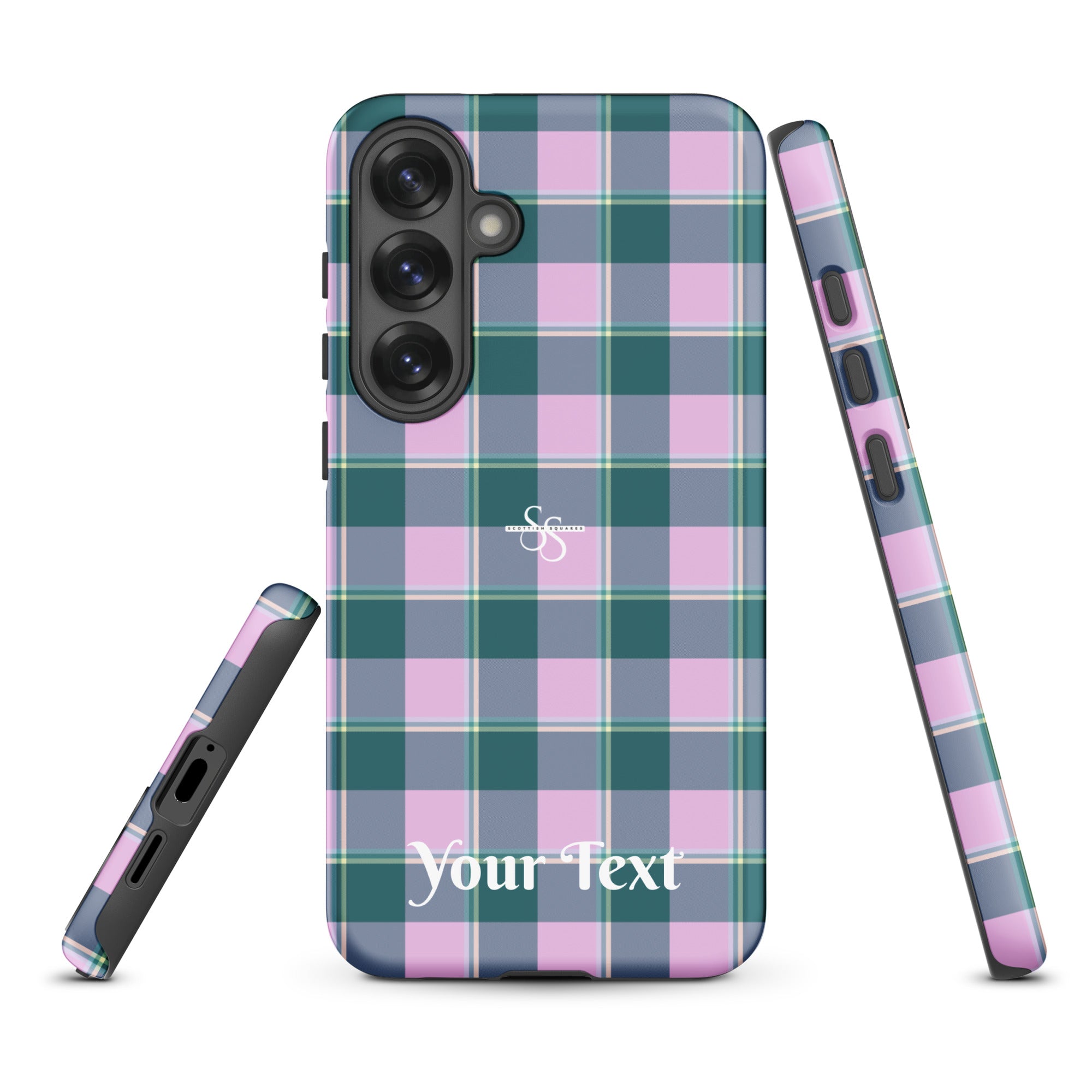 Personalized Ming and Melanie Plaid Samsung Tough Case - Scottish Squares