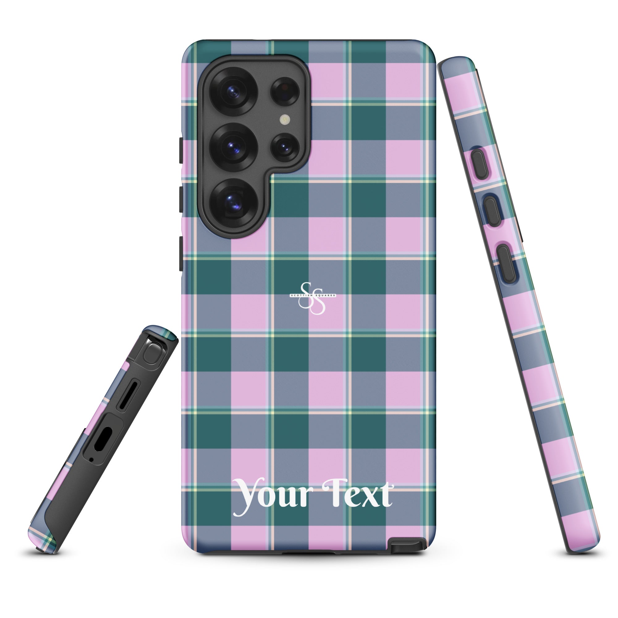 Personalized Ming and Melanie Plaid Samsung Tough Case - Scottish Squares