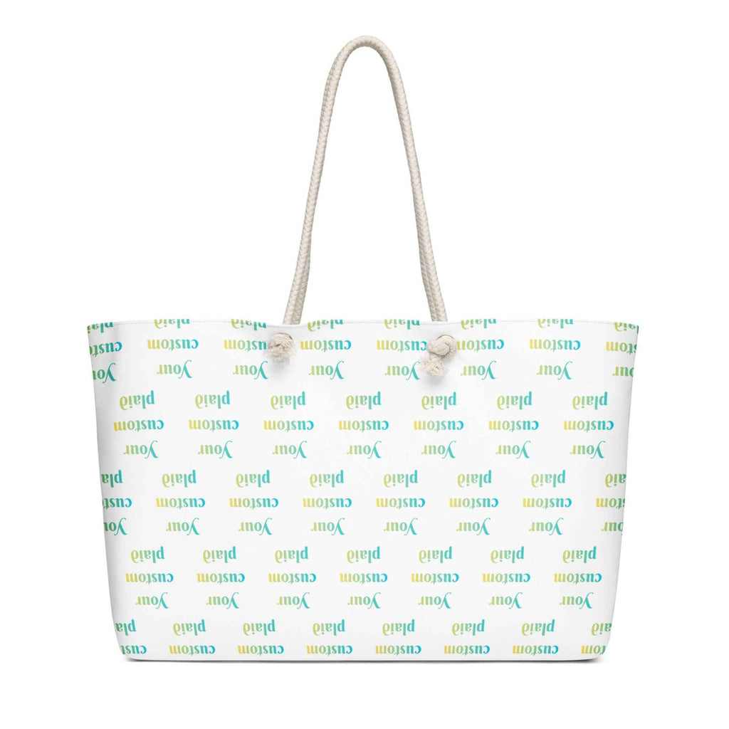 Oversized Weekender Bag Your Own Birthday Plaid - Scottish Squares