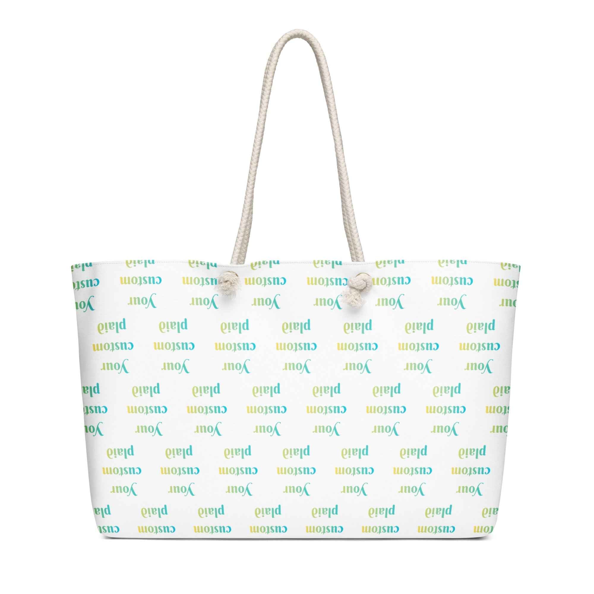 Oversized Weekender Bag Your Own Birthday Plaid - Scottish Squares