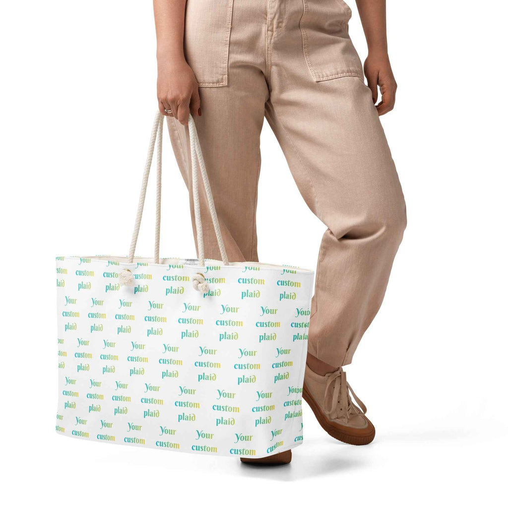 Oversized Weekender Bag Your Own Birthday Plaid Default Title - Scottish Squares