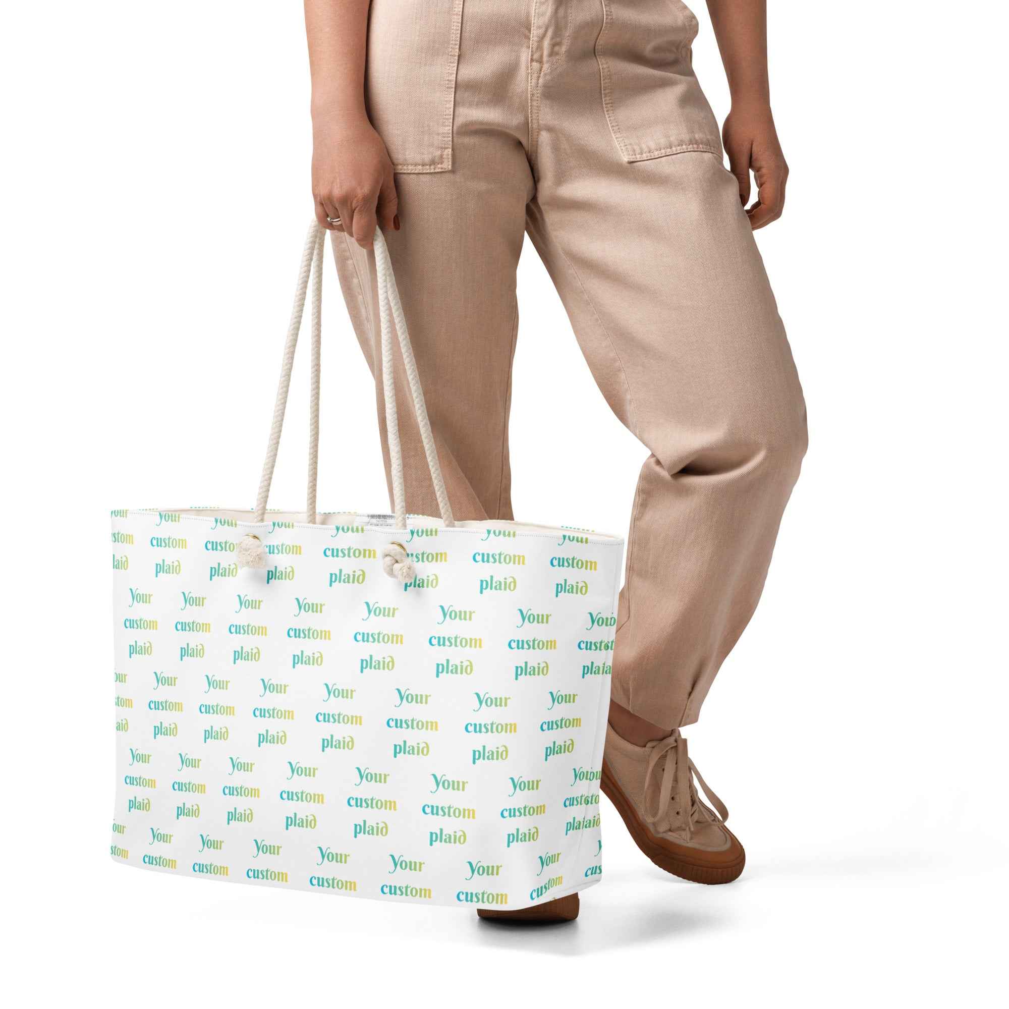 Oversized Weekender Bag Your Own Birthday Plaid Default Title - Scottish Squares