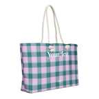 Personalized Ming and Melanie Plaid Oversized Weekender Bag - Scottish Squares