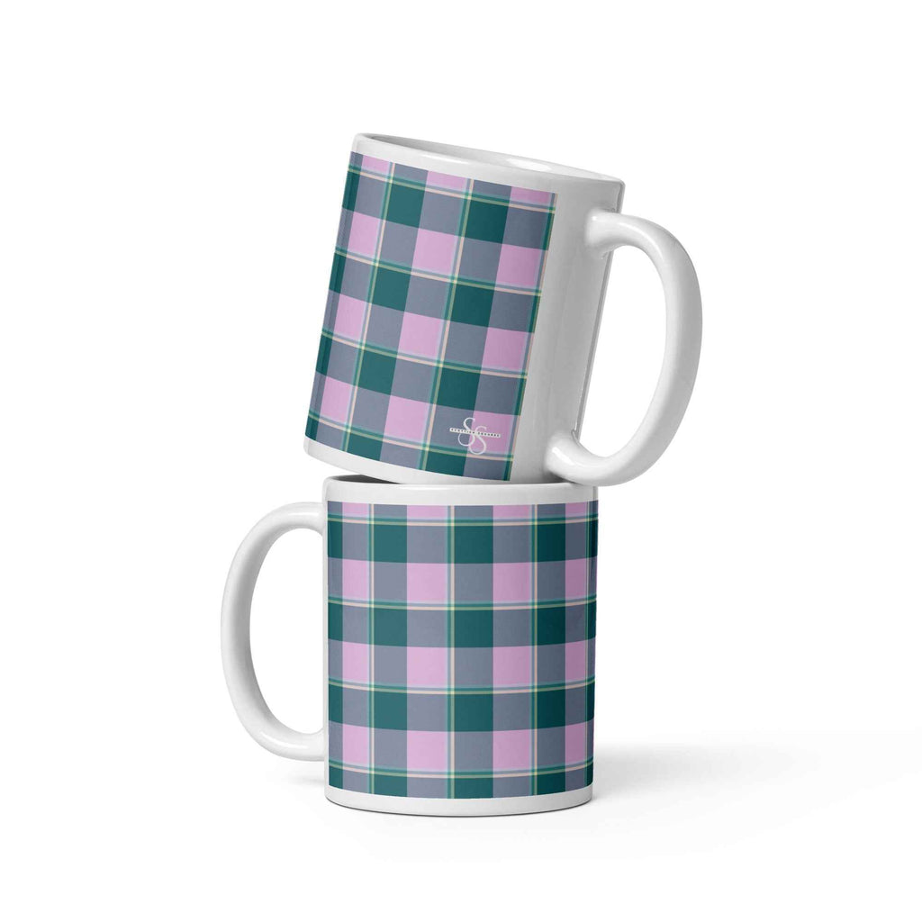 Ming and Melanie Plaid Ceramic Mug - Scottish Squares