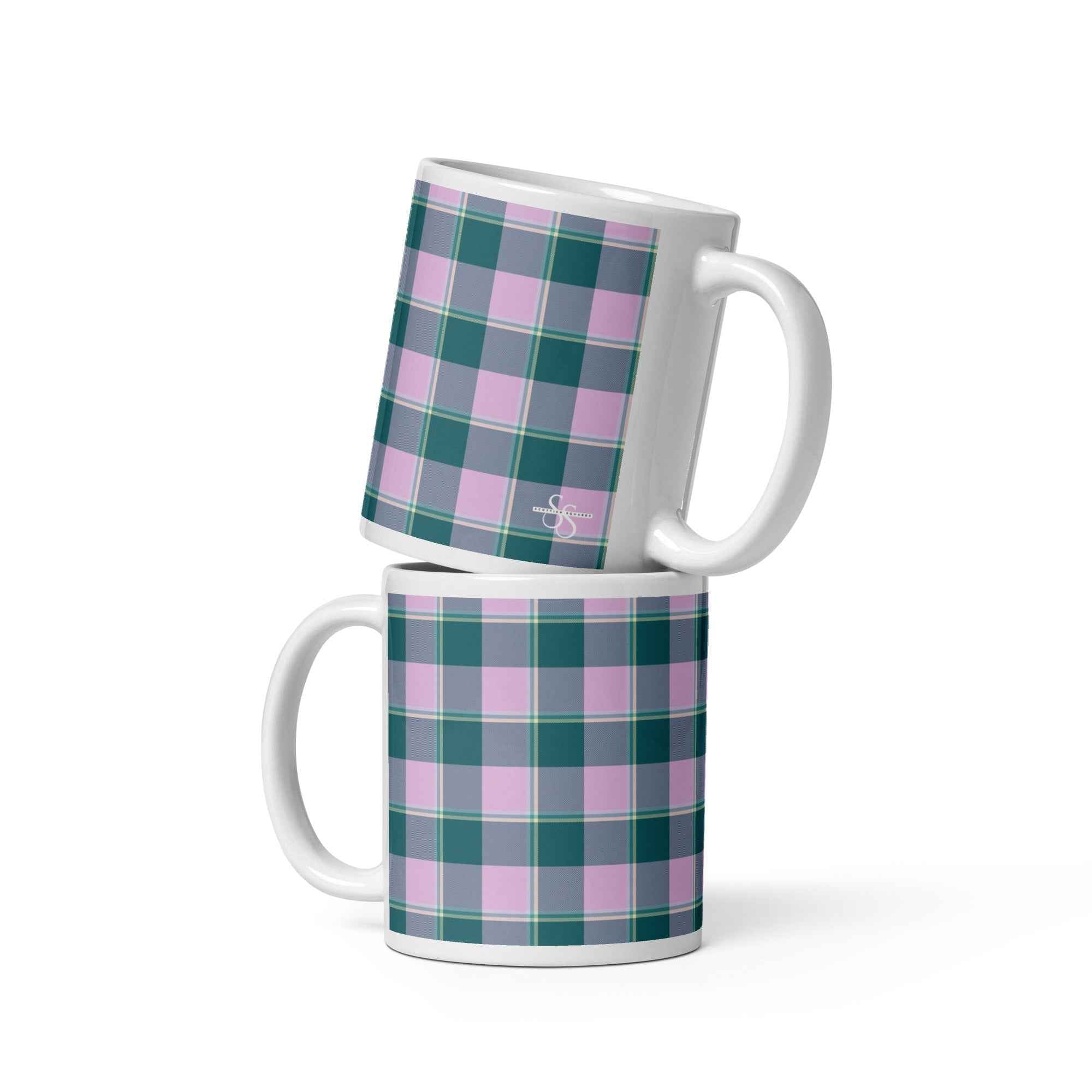 Ming and Melanie Plaid Ceramic Mug - Scottish Squares