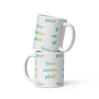 Ceramic Mug Your Own Birthday Plaid 11 oz - Scottish Squares