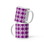 Ceramic Mug Pancreatic Cancer Awareness Plaid 11 oz - Scottish Squares
