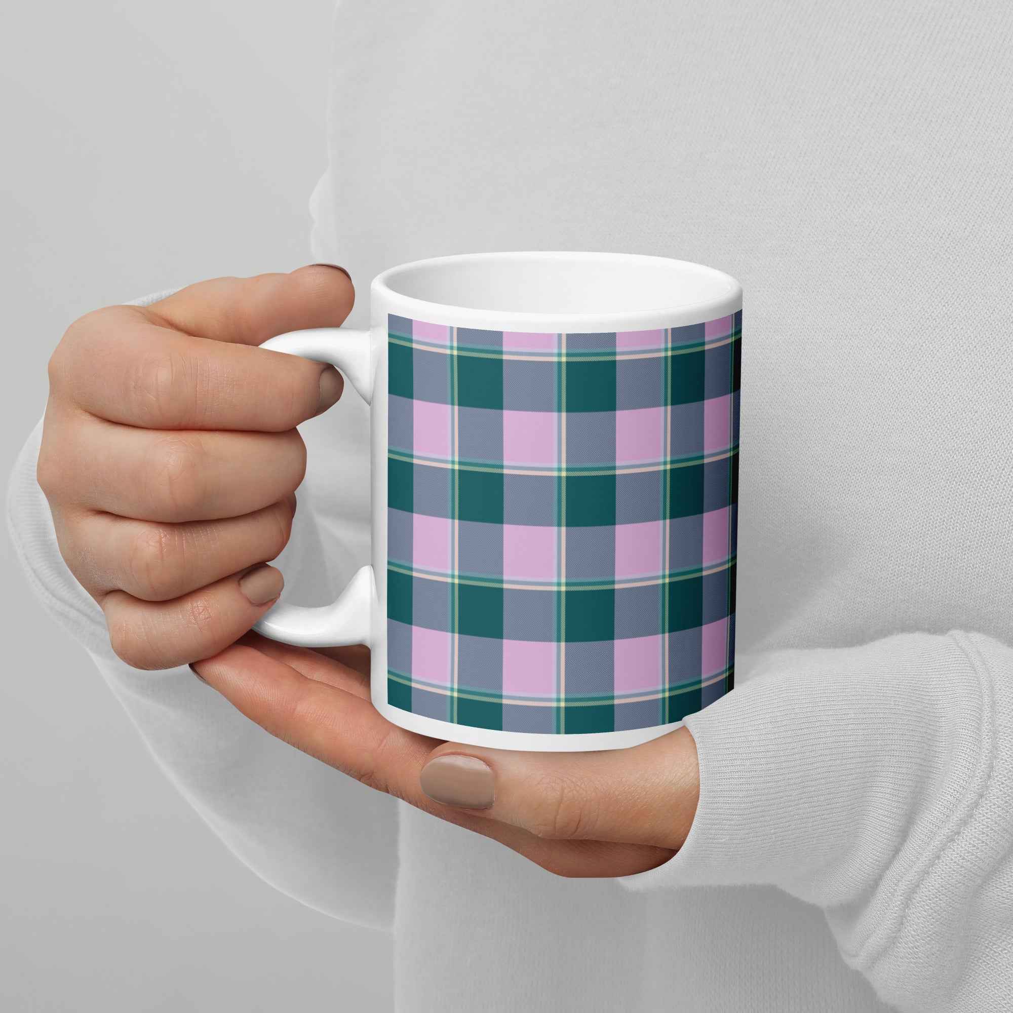 Ming and Melanie Plaid Ceramic Mug - Scottish Squares