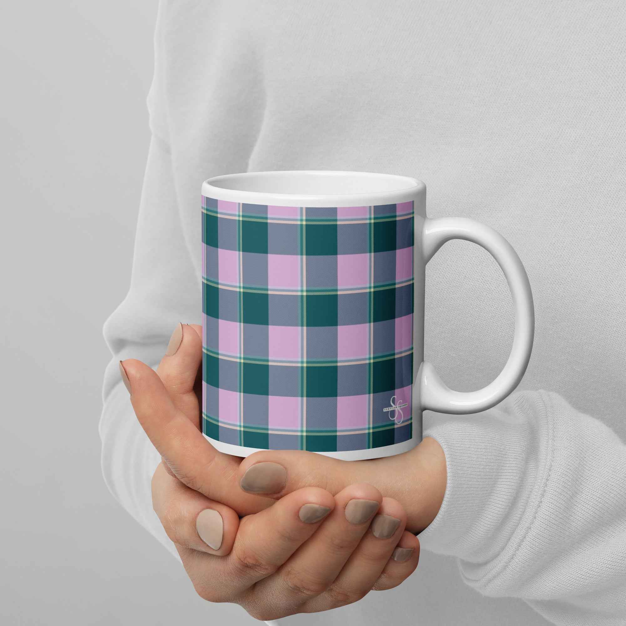 Ming and Melanie Plaid Ceramic Mug - Scottish Squares