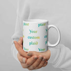 Ceramic Mug Your Own Birthday Plaid - Scottish Squares