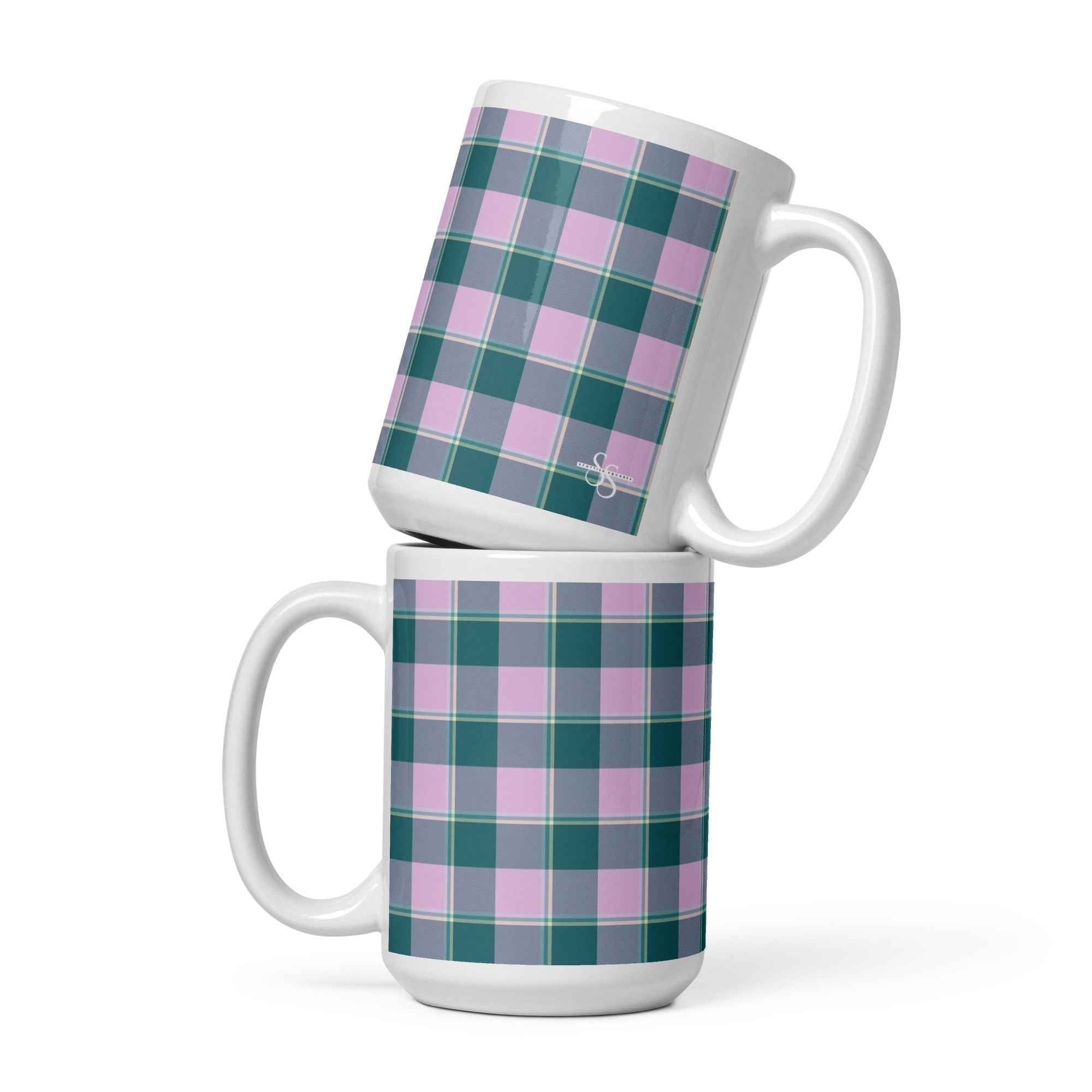 Ming and Melanie Plaid Ceramic Mug - Scottish Squares