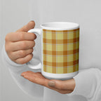 Zombie and Copper Plaid Ceramic Mug - Scottish Squares