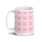 Ceramic Mug Breast Cancer Awareness Plaid - Scottish Squares