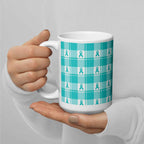 Ceramic Mug Ovarian Cancer Awareness Plaid - Scottish Squares
