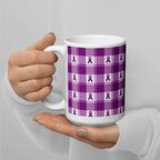 Ceramic Mug Pancreatic Cancer Awareness Plaid - Scottish Squares