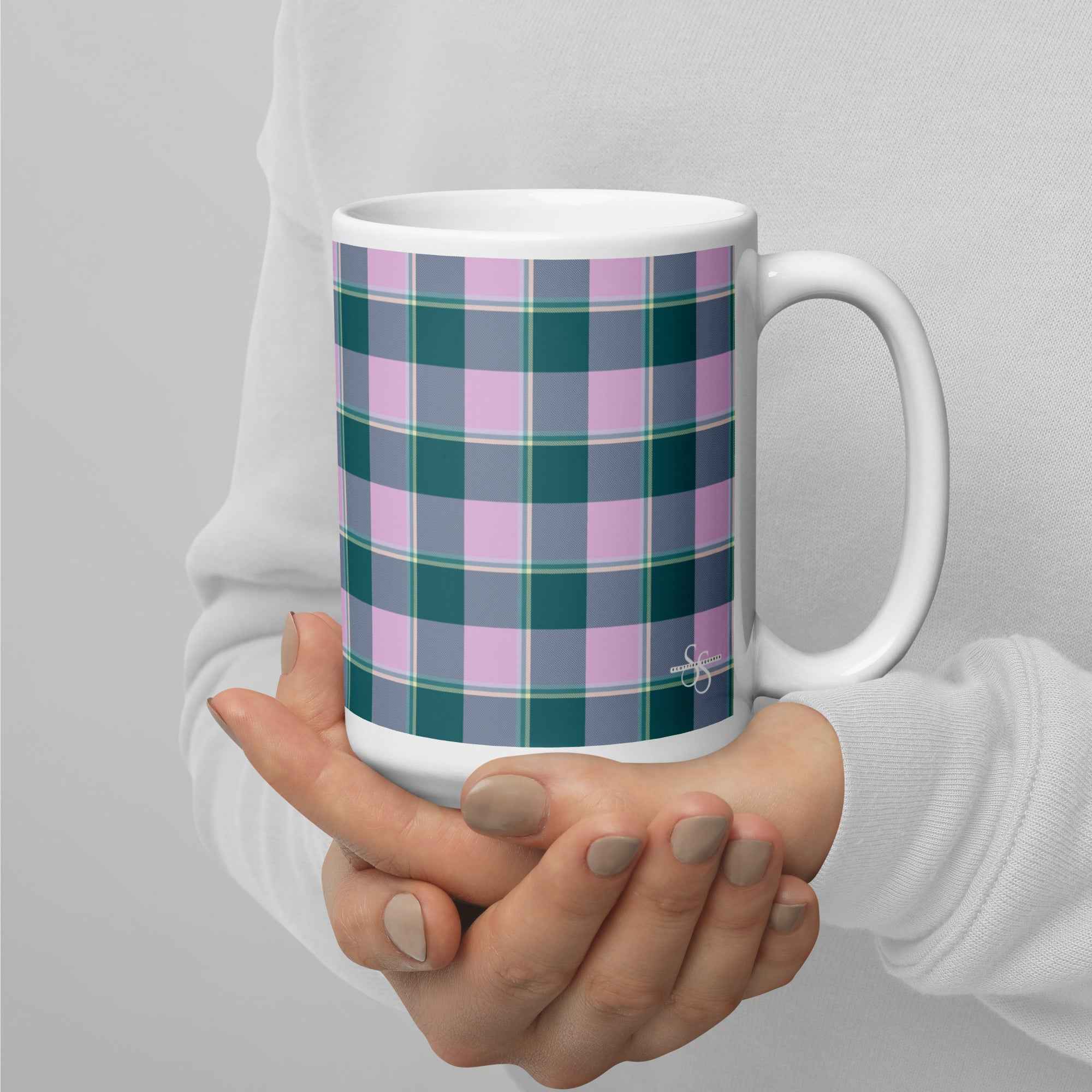 Ming and Melanie Plaid Ceramic Mug - Scottish Squares