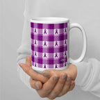 Ceramic Mug Pancreatic Cancer Awareness Plaid - Scottish Squares