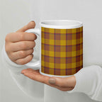 Potters Clay and Pizza Plaid Ceramic Mug - Scottish Squares