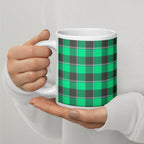 Spring Green and Finlandia Plaid Ceramic Mug - Scottish Squares