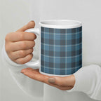 Hoki and Shuttle Gray Plaid Ceramic Mug - Scottish Squares