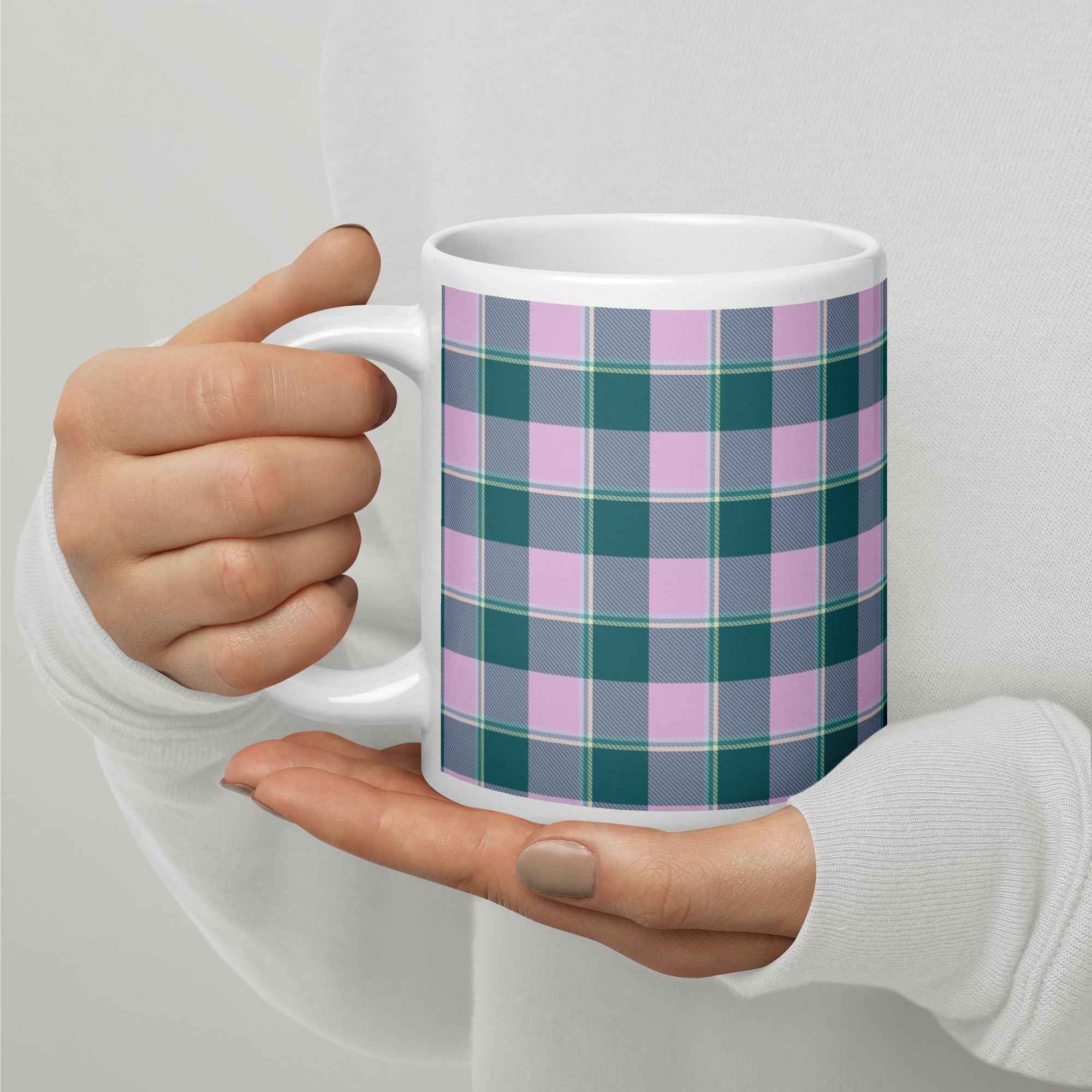 Ming and Melanie Plaid Ceramic Mug - Scottish Squares