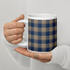 Cello and Donkey Brown Plaid Ceramic Mug - Scottish Squares