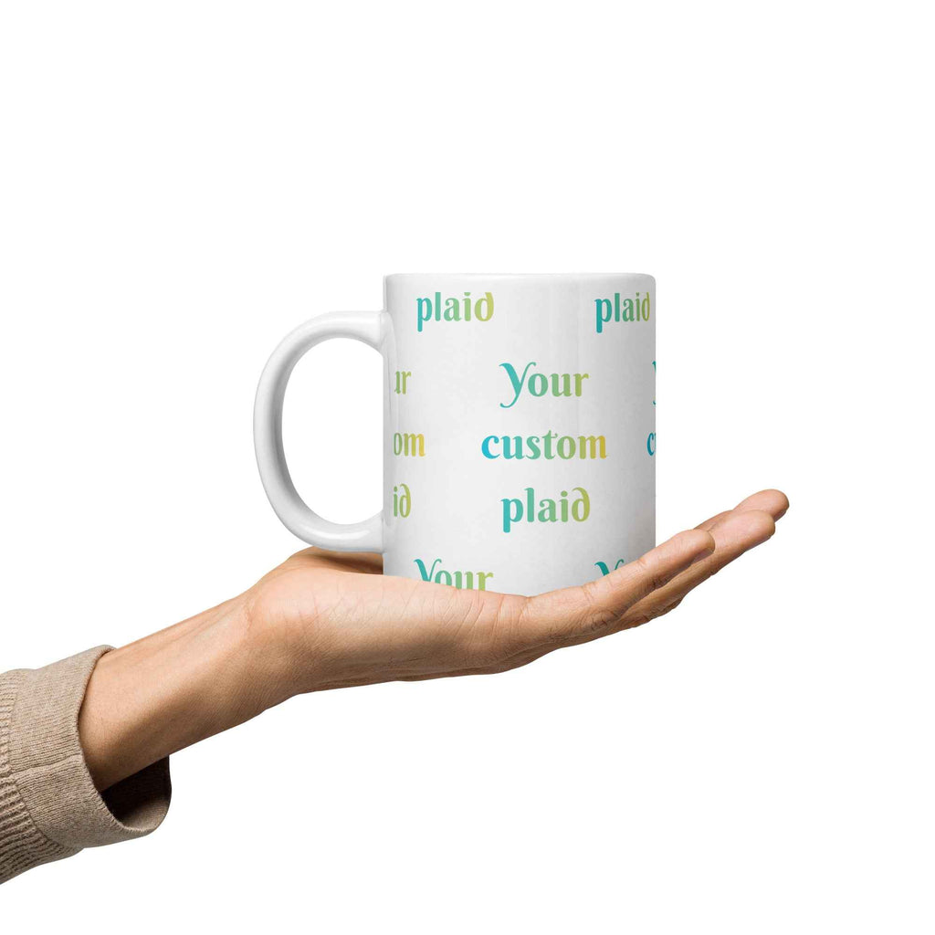 Ceramic Mug Your Own Birthday Plaid - Scottish Squares