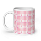 Ceramic Mug Breast Cancer Awareness Plaid - Scottish Squares