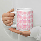 Ceramic Mug Breast Cancer Awareness Plaid - Scottish Squares