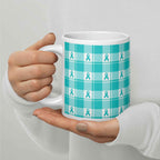 Ceramic Mug Ovarian Cancer Awareness Plaid - Scottish Squares
