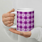 Ceramic Mug Pancreatic Cancer Awareness Plaid - Scottish Squares