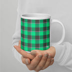 Spring Green and Finlandia Plaid Ceramic Mug - Scottish Squares